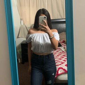Hollister off the shoulder top
